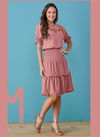 Dark Pink Colour MAHIRA WESTERN Fancy Stylish Party Wear Imported Chiffon One Piece Designer Collection MAHIRA 04